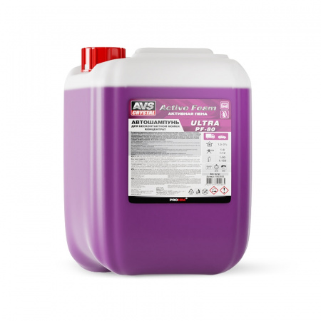 Автошампунь для б/к мойки "Active Foam" (1:8-12) 5 л 6,2 кг AVS ULTRA PF-80 фото 1