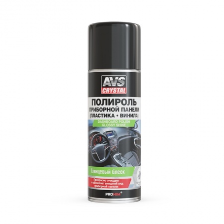 Полироль для приборной панели глянцевый (аэрозоль) 520 мл AVS AVK-629 фото 1